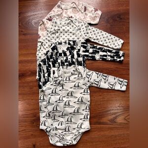 Kate Quinn Organic Cotton Baby Onesies - Black and White